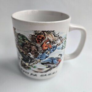 Vintage Norway For Skiers Ceramic Souvenir Coffee Mug